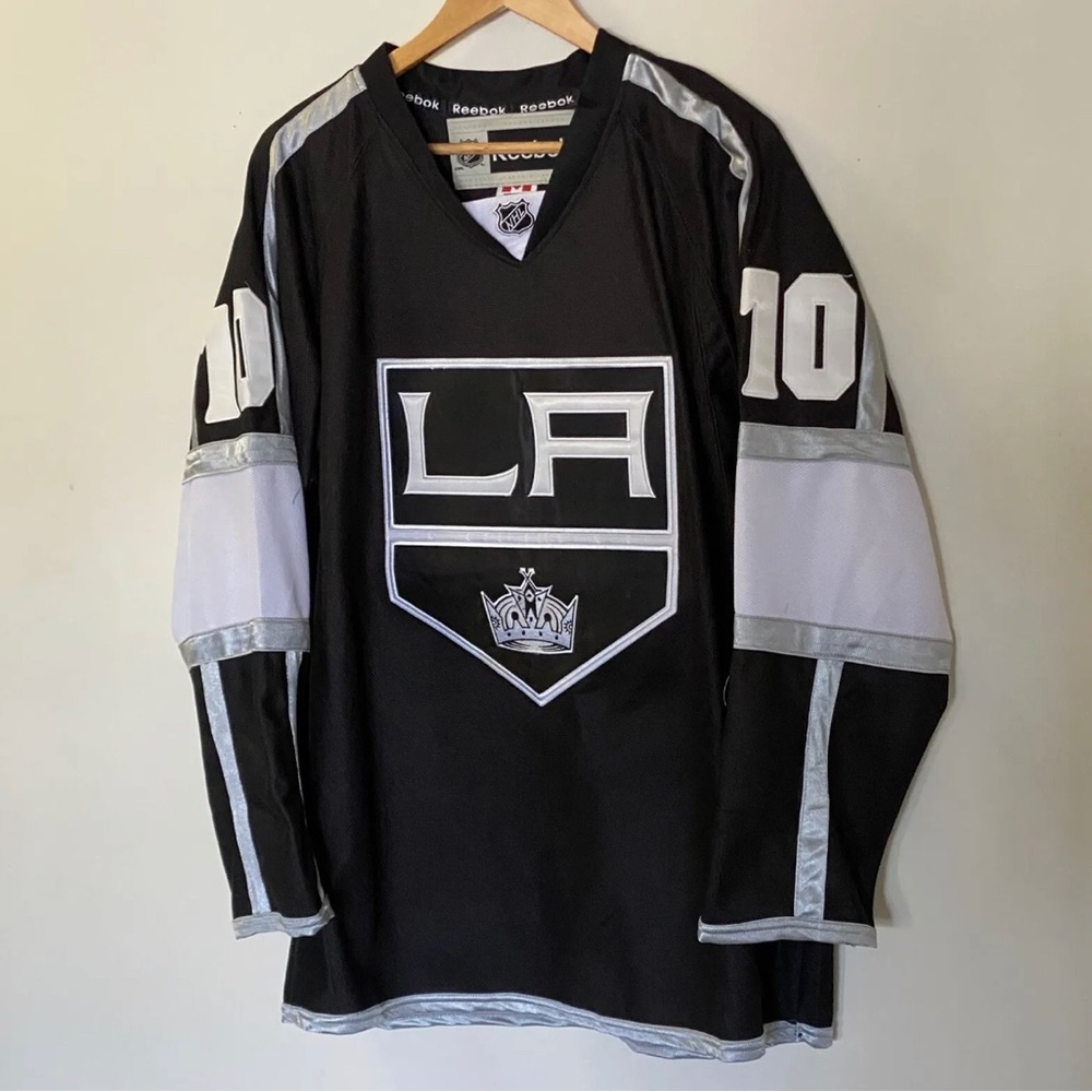 NHL LA Kings Black and Silver Reebok Hockey Jersey #10